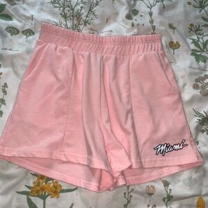 Miami style high waisted shorts